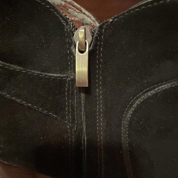 Sam Edelman Womens Black Suede Ankle Boots Size 9.5. Winter Boots. 4 Inch - Picture 3 of 11